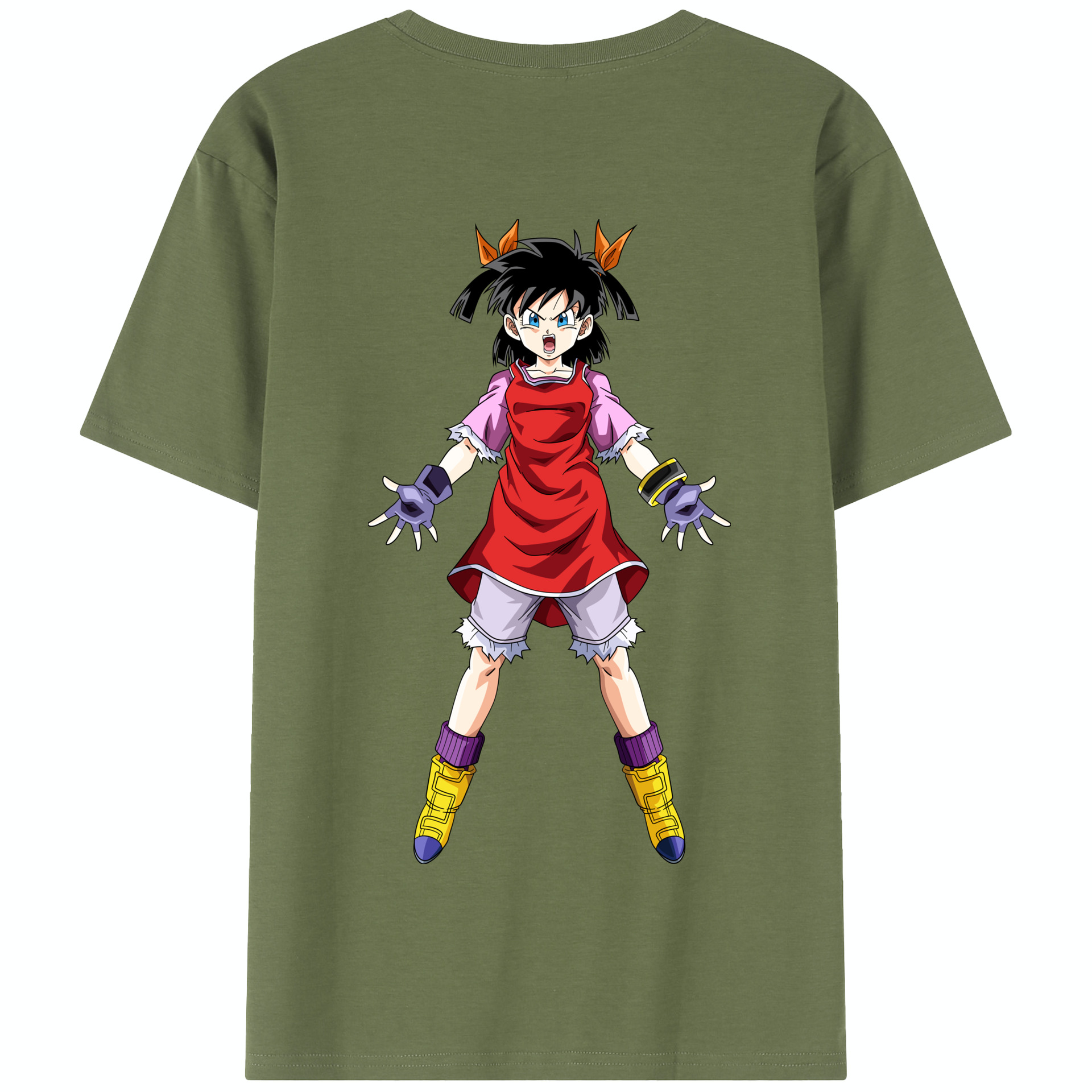 （画像用） ドラゴンボール パン DRAGON BALL Pan 綿100％半袖Tシャツ（背面プリント）